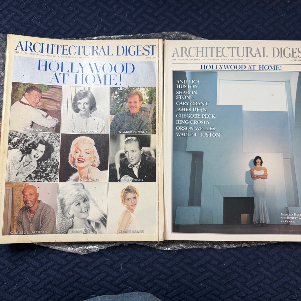 Architectural Digest Hollywood At Home Magazine Lot April 1996 2000 Rolex Ads